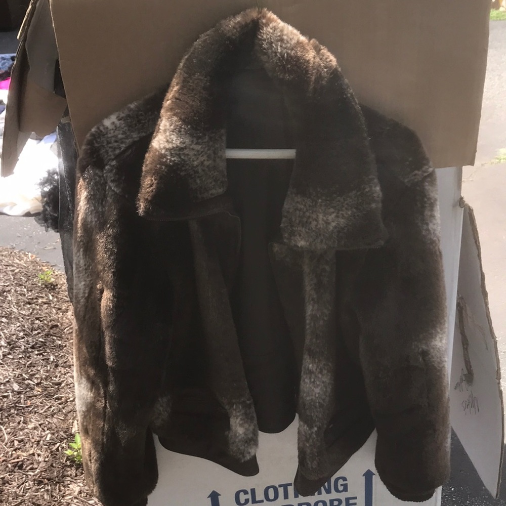 Faux fur coat